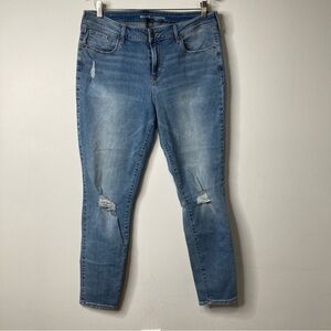 Old‎ Navy mid rise rockstar Jeans distressed size 14